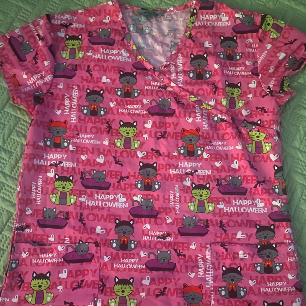 Valentine’s womens scrub top